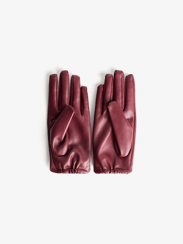 Bershka Full finger gloves in Red