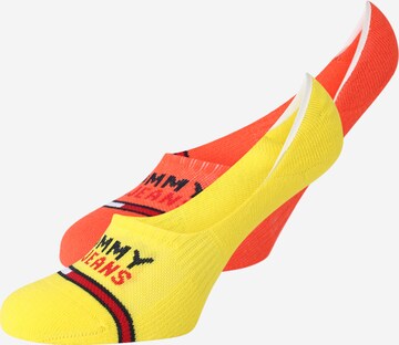 Tommy Hilfiger Underwear Κάλτσες σουμπά σε κίτρινο: μπροστά
