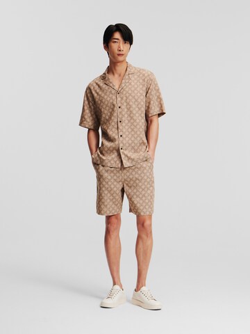 Karl Lagerfeld Regular Trousers in Beige