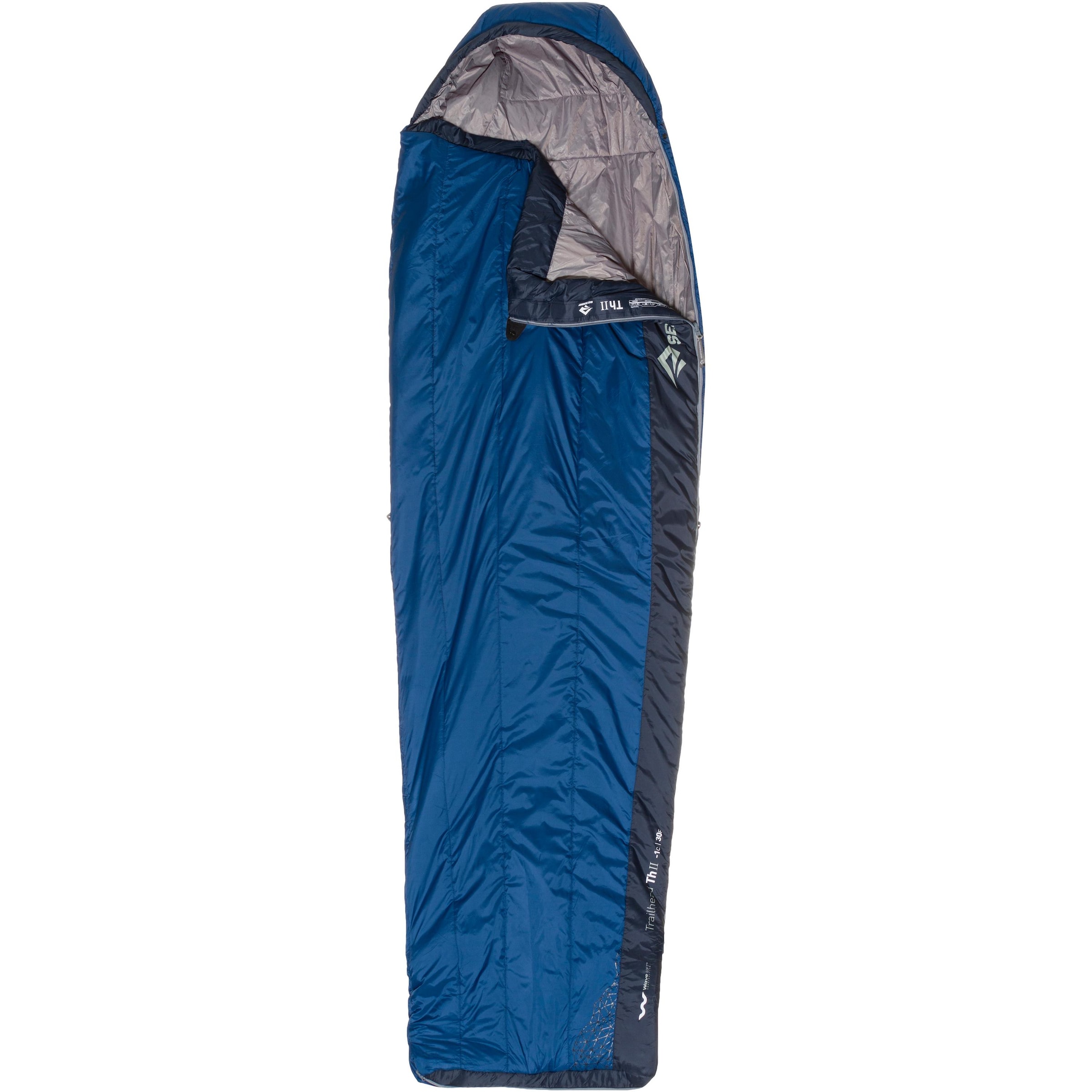 SEA TO SUMMIT Sleeping Bag 'Trailhead THII long' in Blue: front