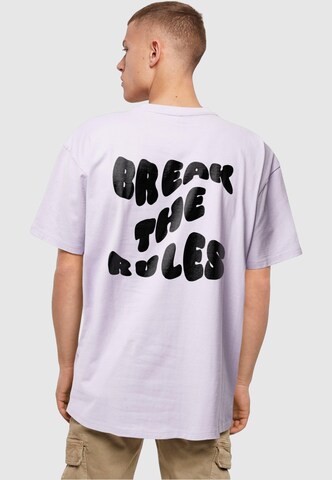 T-Shirt 'Break The Rules' Merchcode en violet