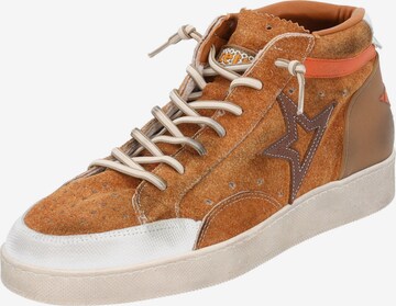 Cetti High-Top Sneakers in Brown: front