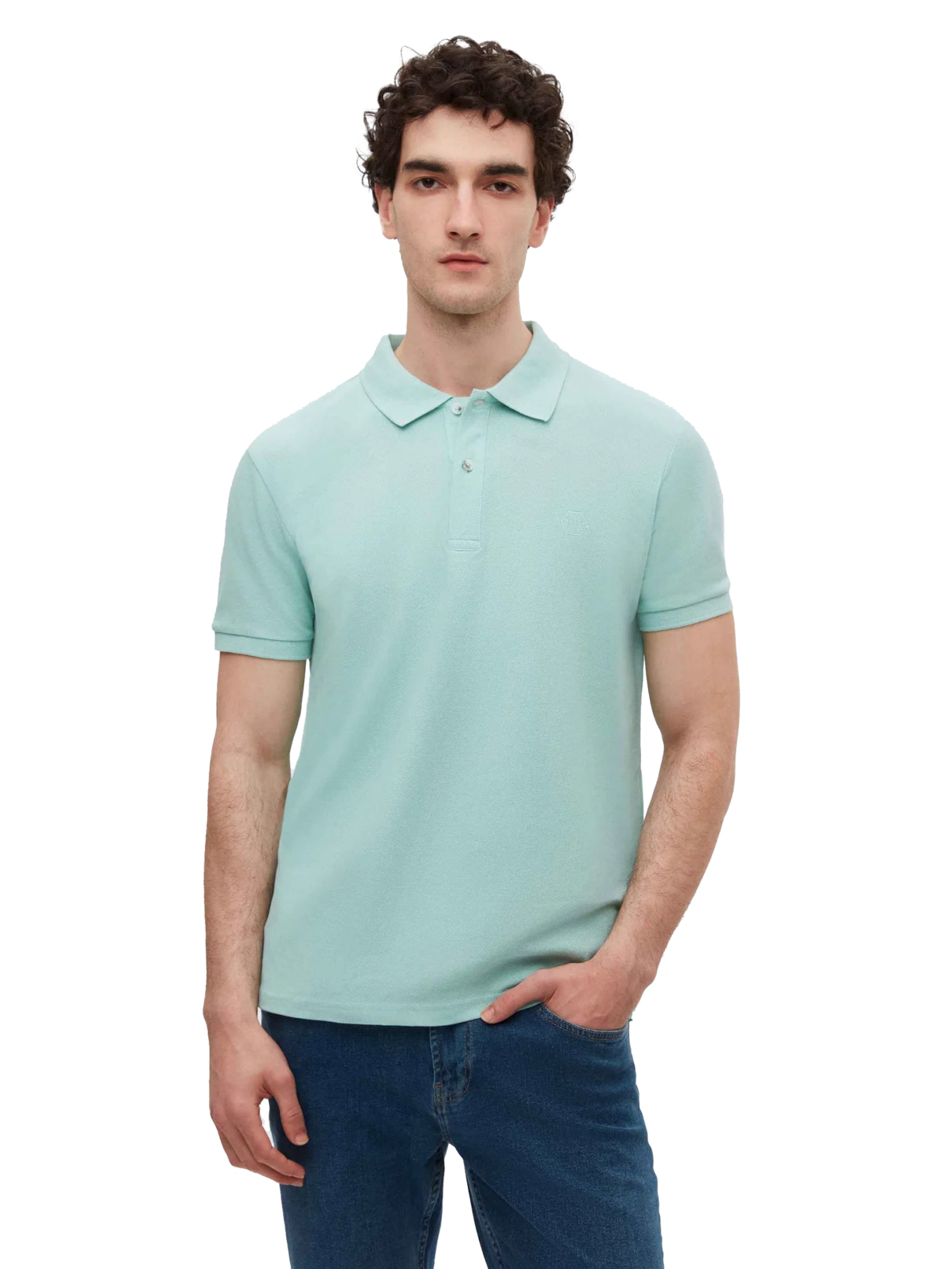 D’S Damat Shirt in Groen: voorkant