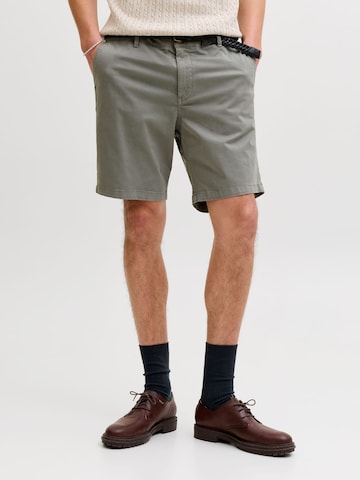 JACK & JONES - Loosefit Pantalón chino en verde: frente