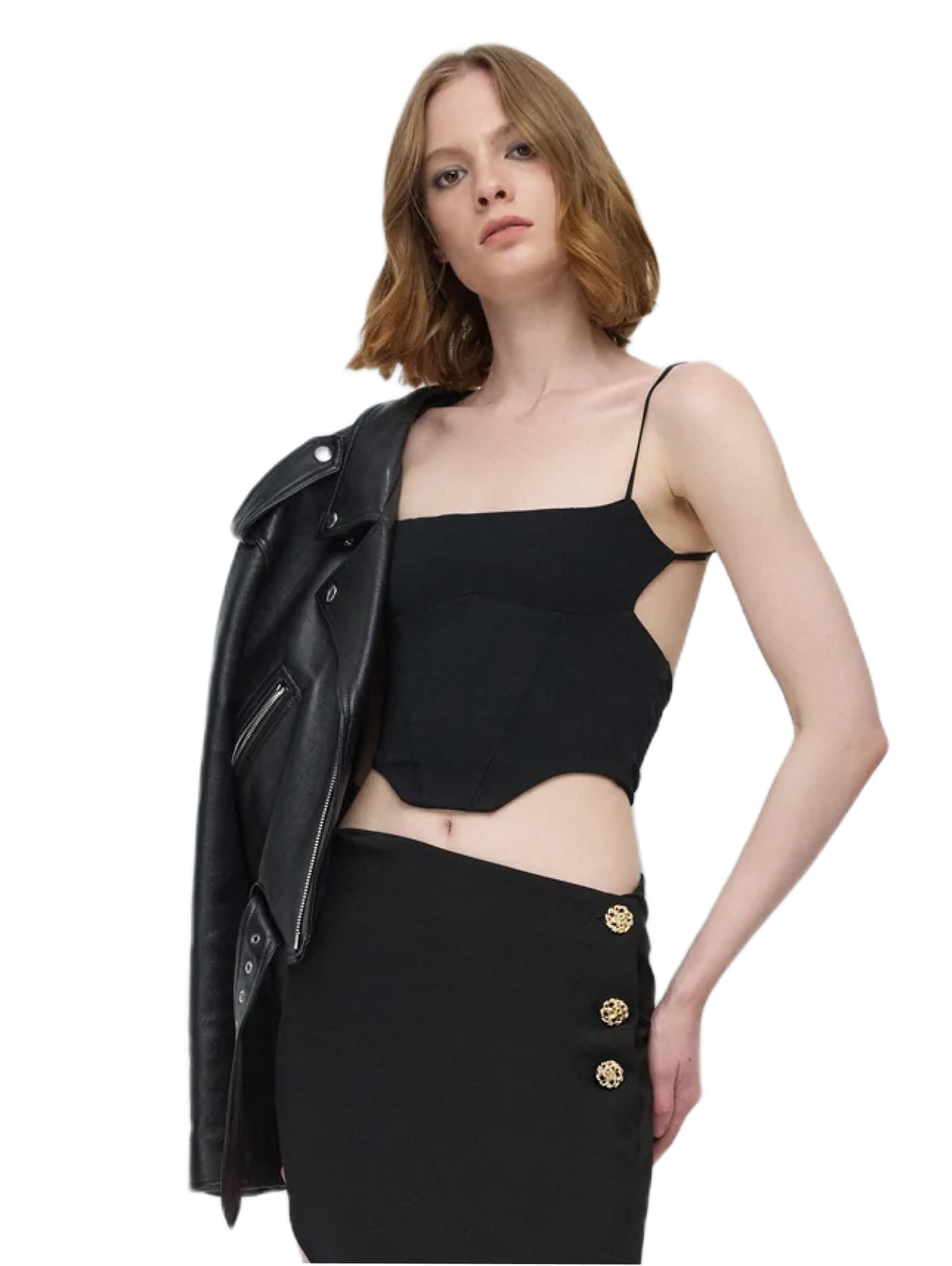No Matter What Top in Zwart: voorkant