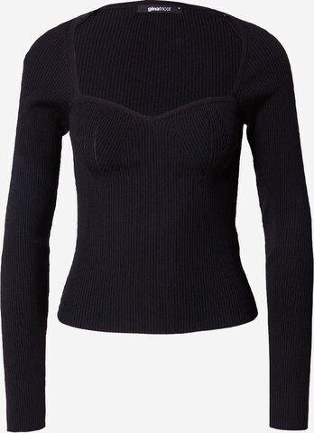 Gina Tricot Sweater 'Harley' in Black: front