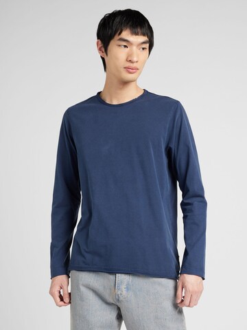 QS Shirt in Blau: Vorderseite