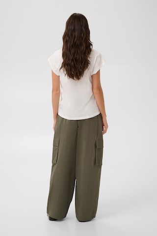 CULTURE - Loosefit Pantalón en verde