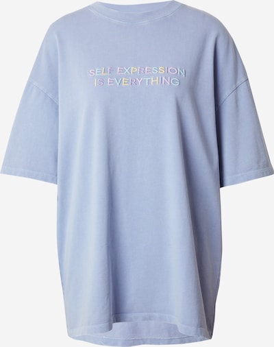florence by mills exclusive for ABOUT YOU T-shirt oversize 'Contentment' en bleu clair / jaune / violet / rose, Vue avec produit