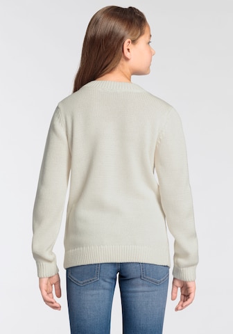 DELMAO Pullover in Weiß