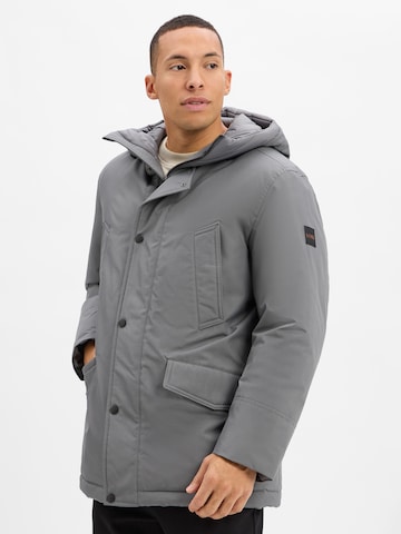 BOSS Orange Winterparka 'Osiass1' in Grijs: voorkant