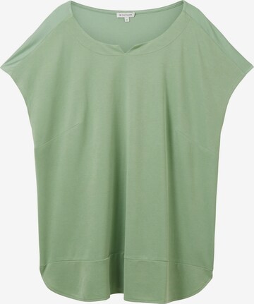 Tom Tailor Women + Shirt in Green: front