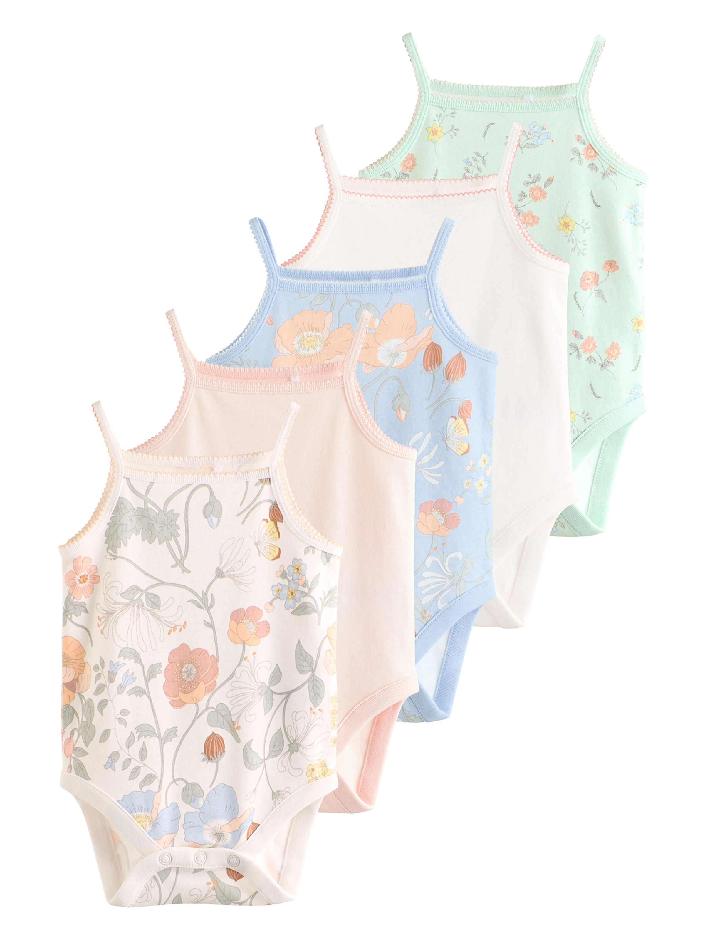 Next Romper/Bodysuit in Blue: front