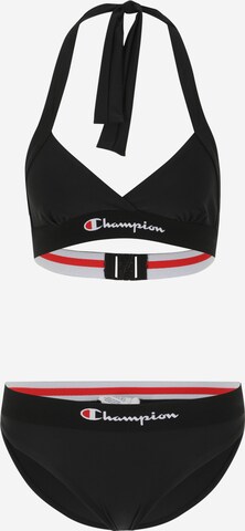 Champion Authentic Athletic Apparel Bikini in Black: front