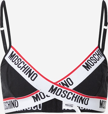 Bustino Reggiseno di Moschino Underwear in nero: frontale