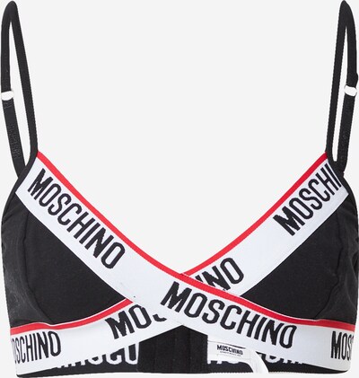 Sutien Moschino Underwear pe roșu / negru / alb, Vizualizare produs