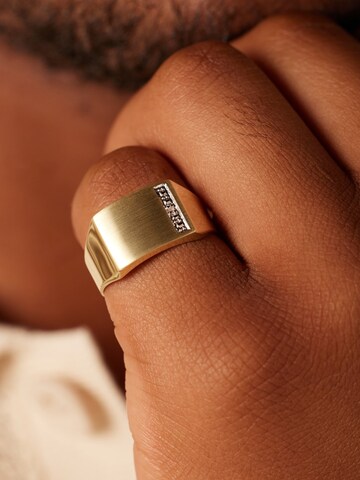 Lucardi Ring 'Einfach' in Gold