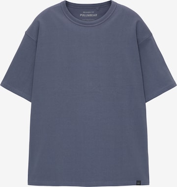 T-Shirt Pull&Bear en bleu : devant