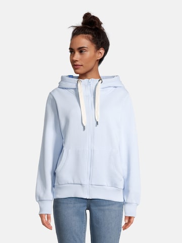 salzhaut Sweatvest 'Sööte' in Blauw: voorkant
