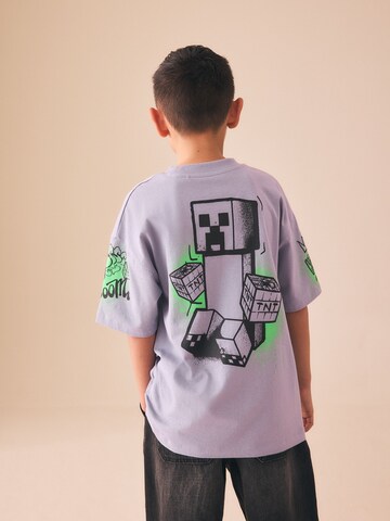 T-Shirt 'Minecraft' Next en violet : devant
