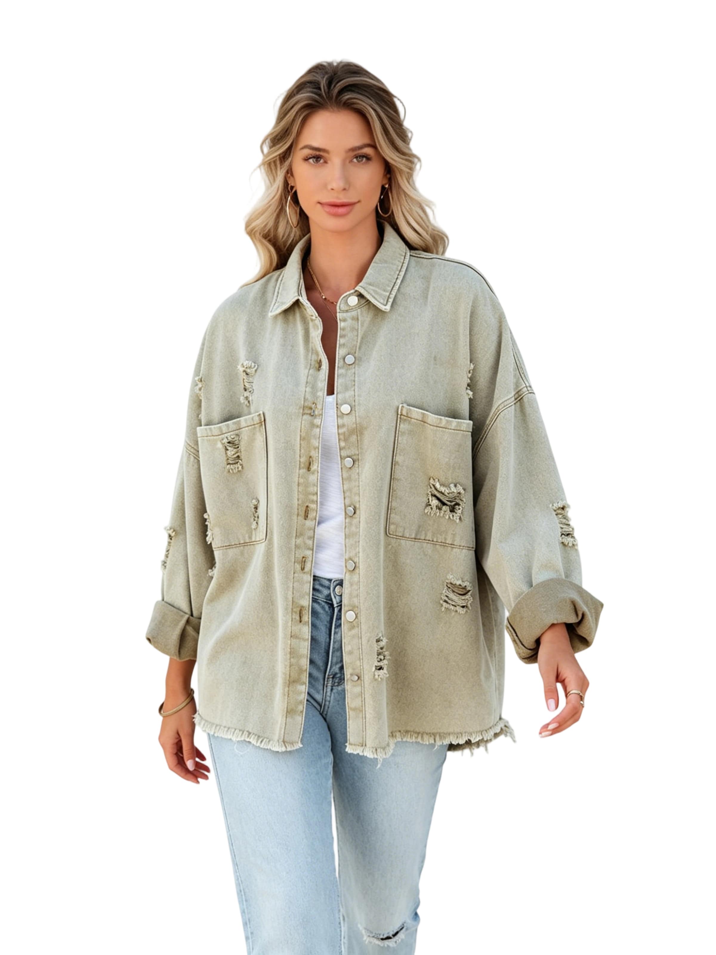 Yesfashion Between-Season Jacket in Green