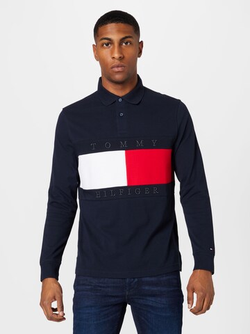 TOMMY HILFIGER T-shirt i blå: framsida