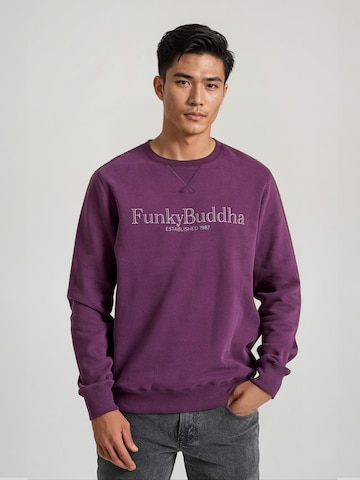 Sweat-shirt Funky Buddha en violet : devant