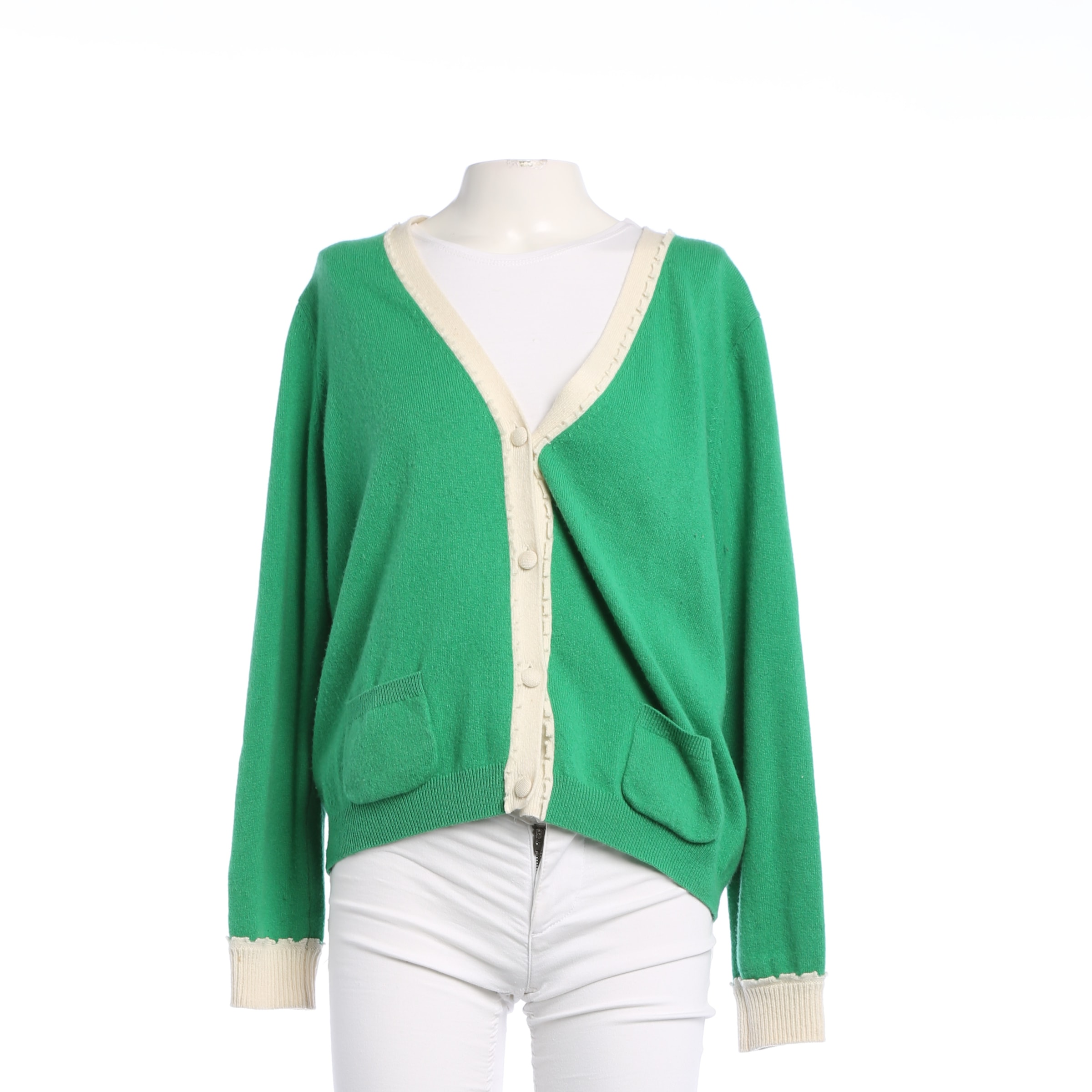 HERZENSANGELEGENHEIT Sweater & Cardigan in M in Green: front