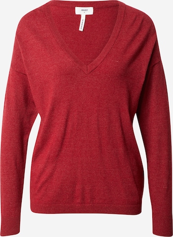 Pull-over 'Thess' OBJECT en rouge : devant
