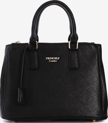 Princely London Handtasche 'Victoria' in Schwarz: Vorderseite