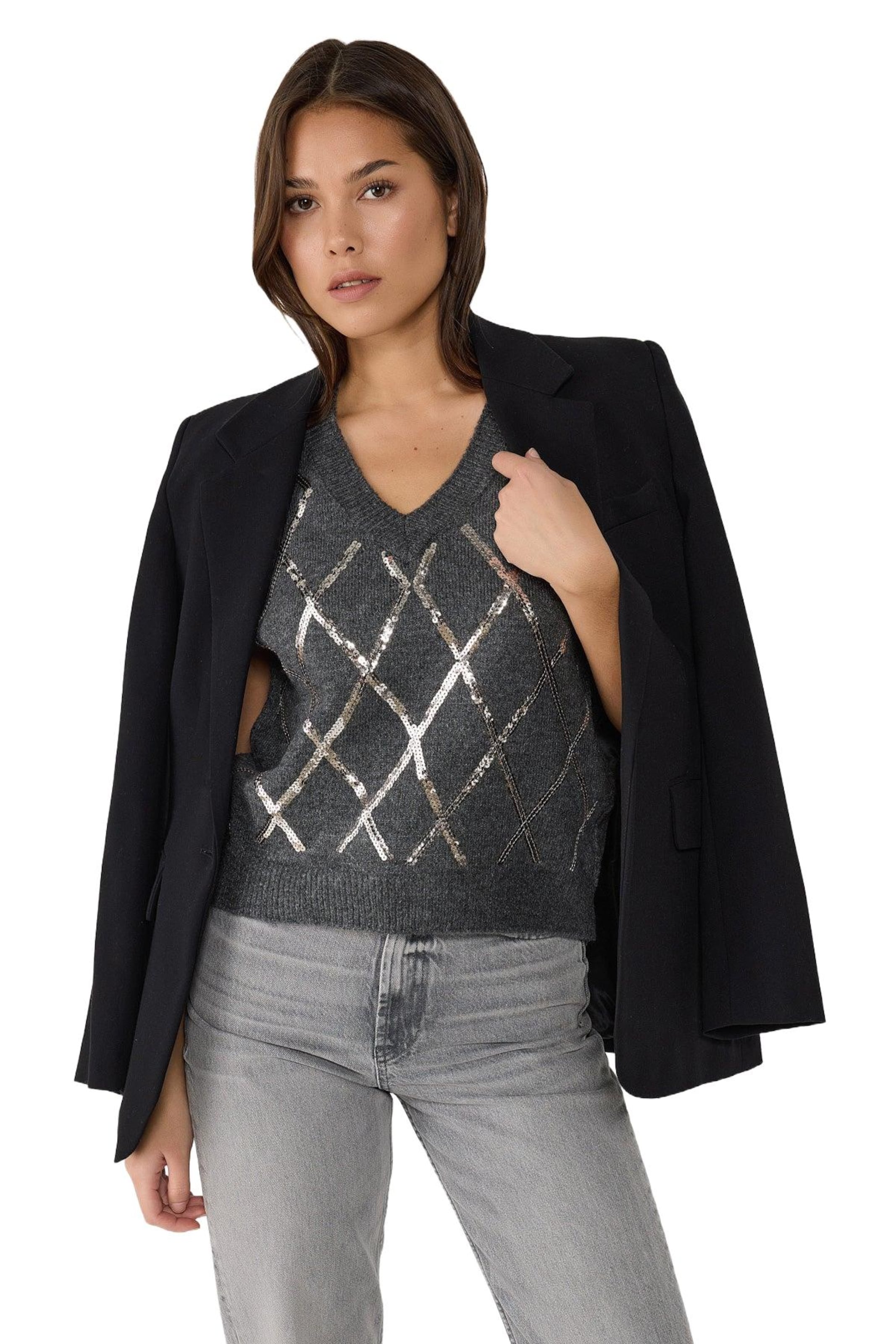 No Matter What Pullunder in Grau