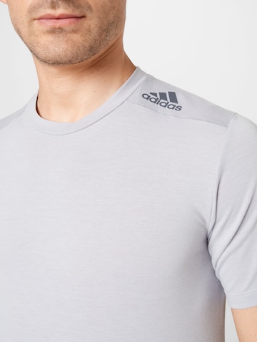 pelēks ADIDAS SPORTSWEAR Sporta krekls 'Designed for Training'