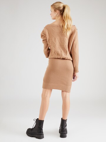 GUESS Knitted dress 'ELODIE' in Beige