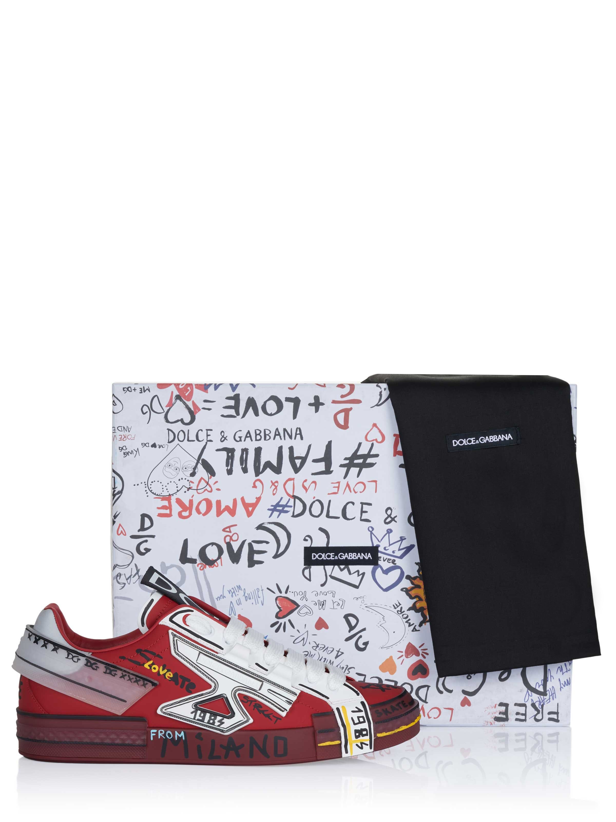 DOLCE & GABBANA Slip-on 'Dolce & Gabbana Schuhe' in Red