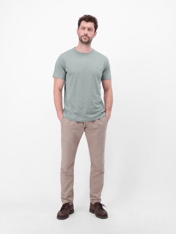 LERROS Rundhals T-Shirt aus Baumwolle in Grau