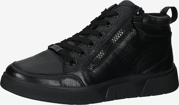 Sneaker alta 'Cervocalf' di ARA in nero: frontale