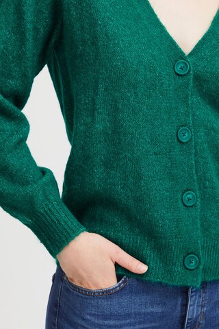 ICHI Knit Cardigan 'KAMARA' in Green