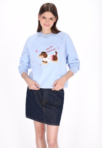 Sweat-shirt 'Pop' MYMO en bleu : devant
