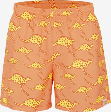 CHIEMSEE Board Shorts ' im angesagten Alloverprint ' in Orange: front