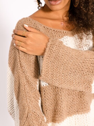 SASSYCLASSY Oversized Sweater in Brown