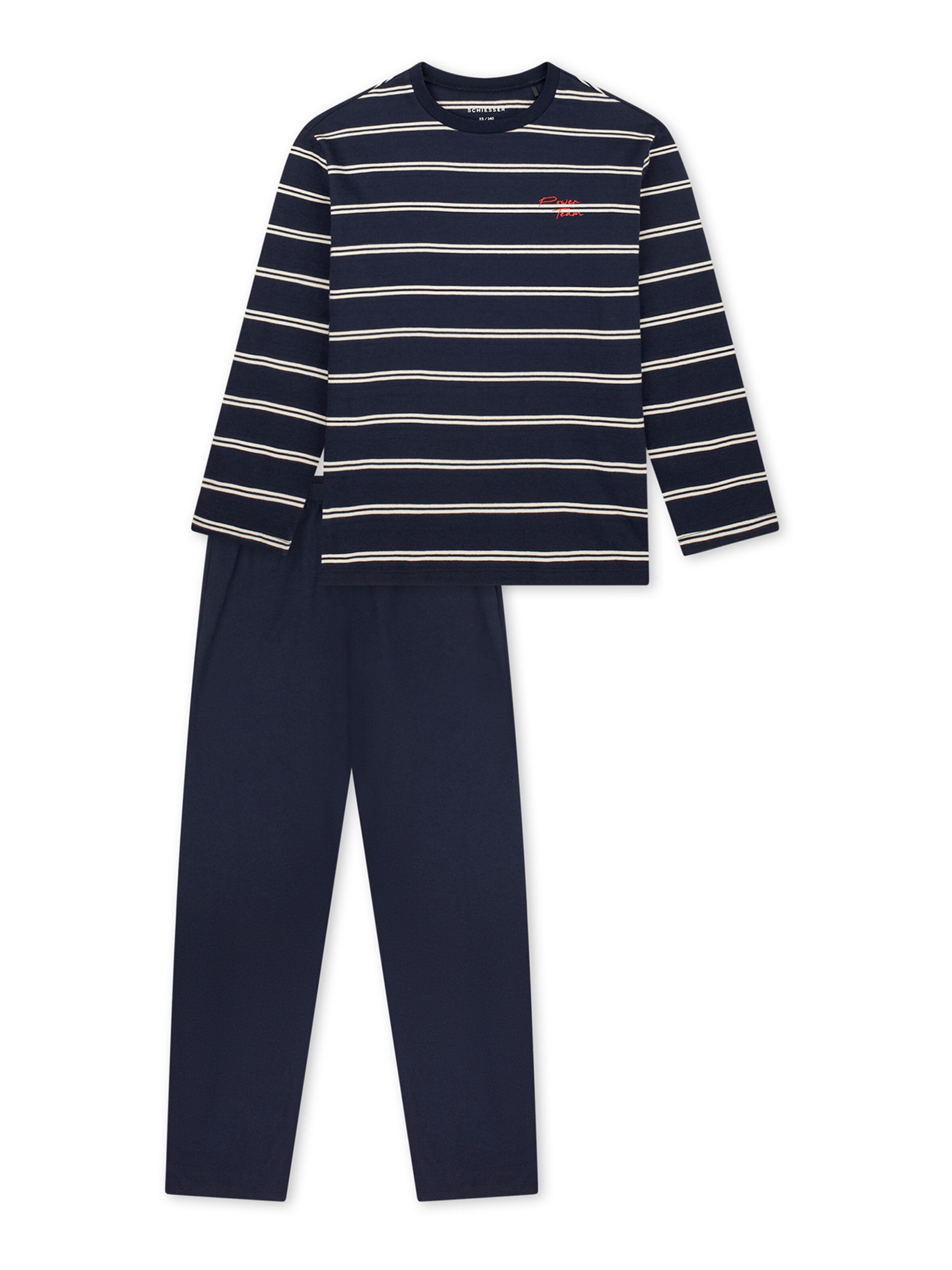 Pyjama ' Nightwear ' SCHIESSER en bleu : devant