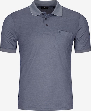 Ragman Shirt 'Basic' in Blauw: voorkant