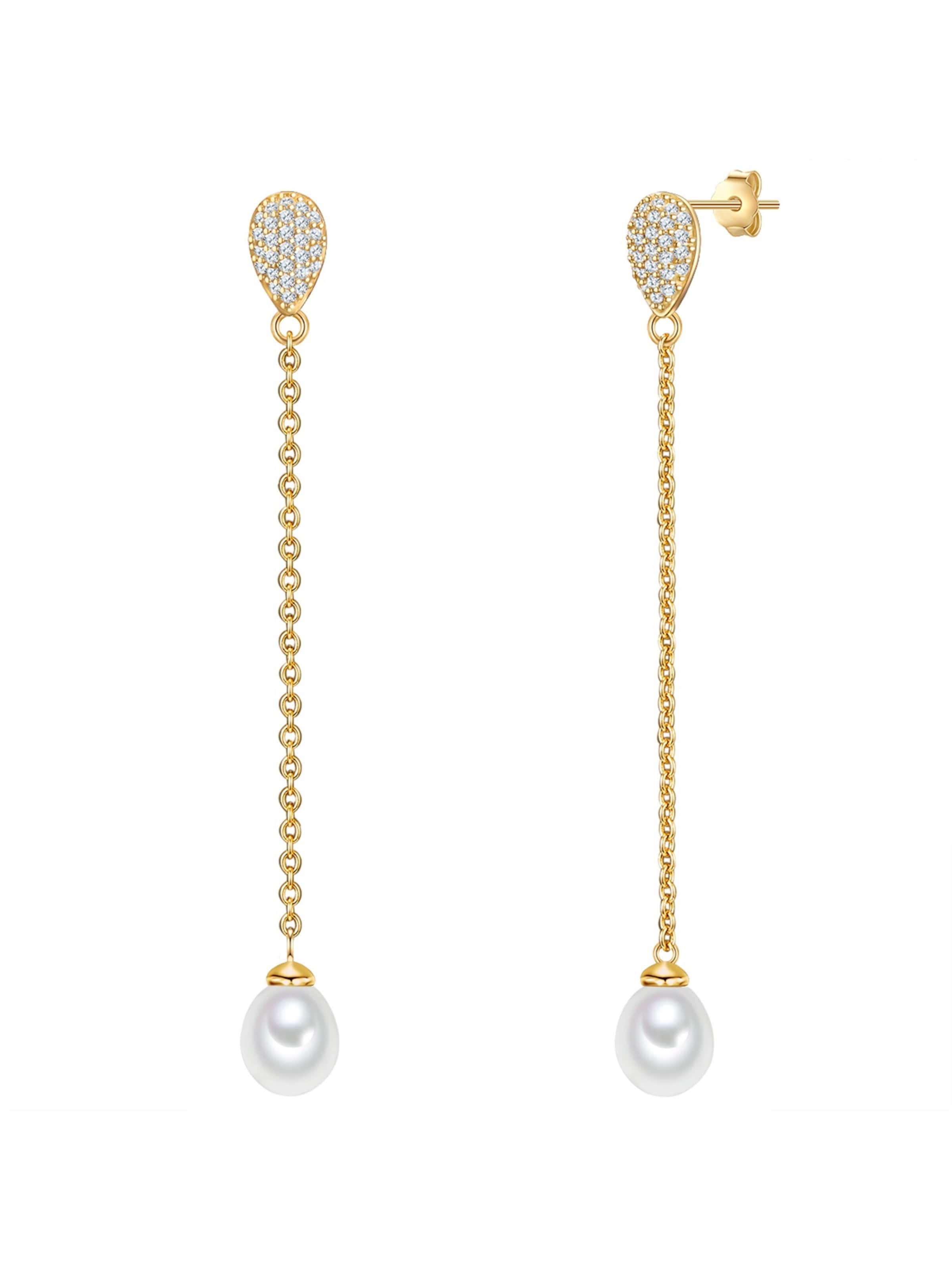 Valero Pearls Ohrringe in Gold: Vorderseite