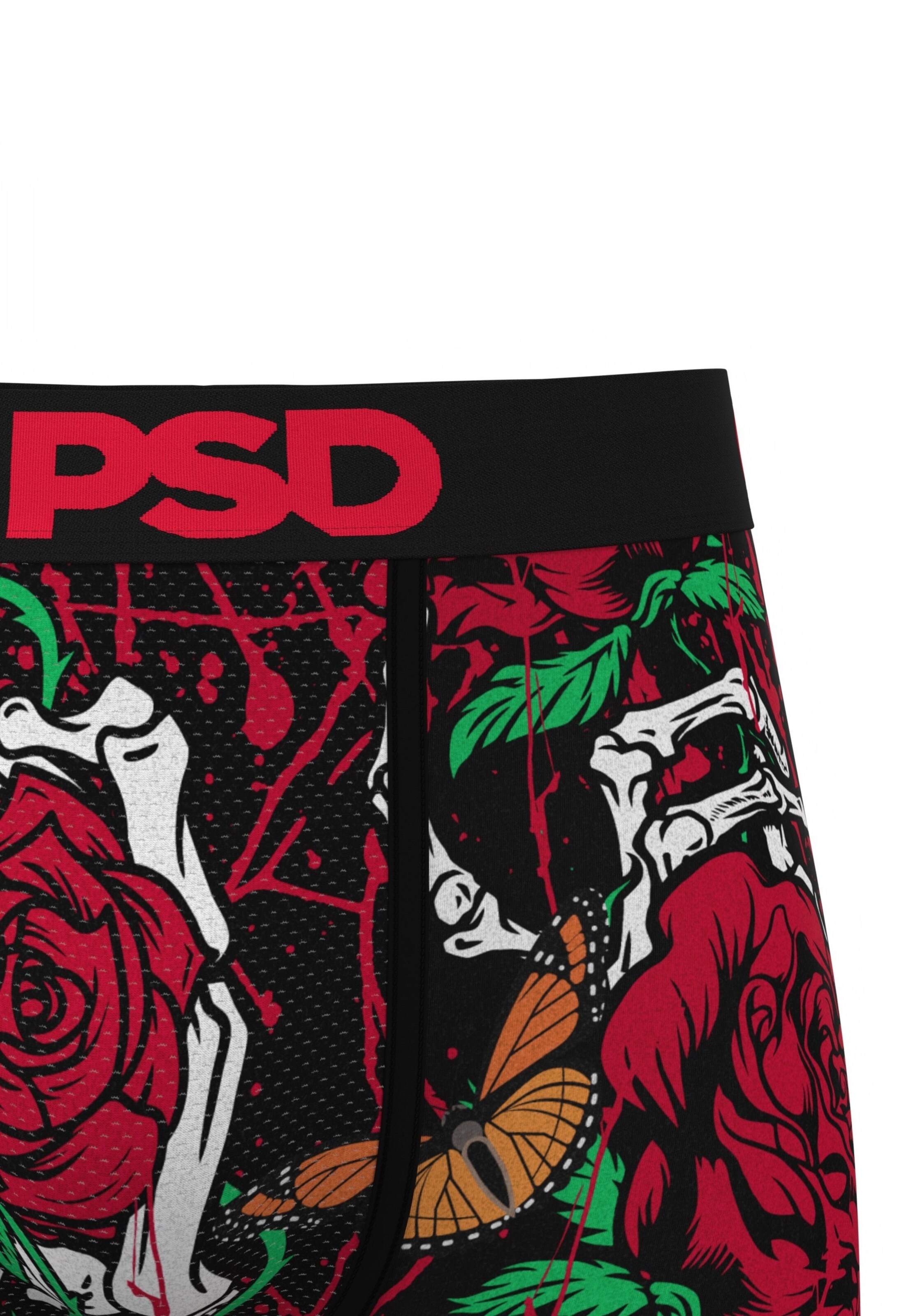 PSD Boxer shorts 'Eternal Roses' in Black