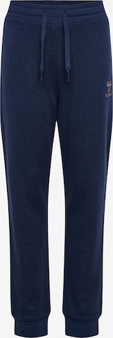 Hummel Workout Pants in Blue: front