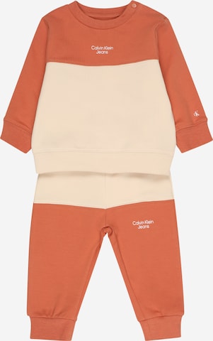 Calvin Klein Jeans Set in Orange: front