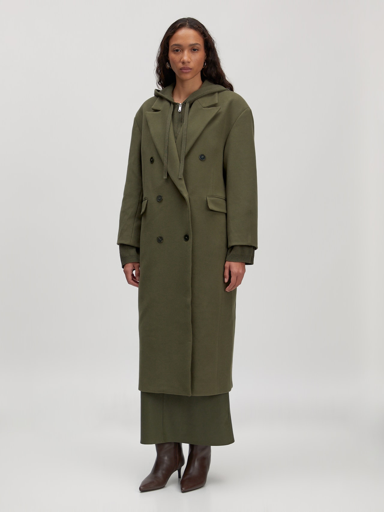 EDITED Cappotto di mezza stagione 'Leana' cachi