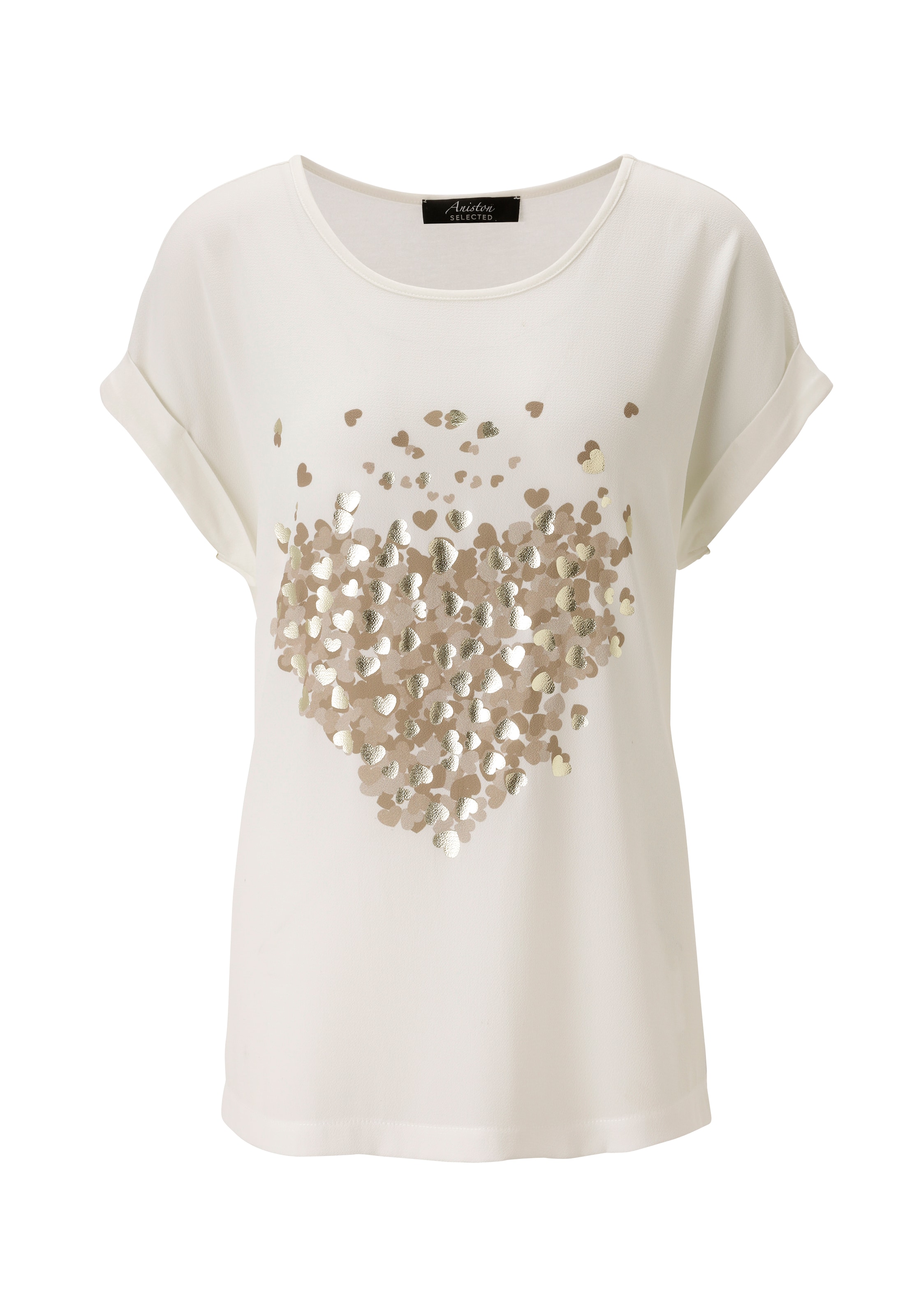 Aniston SELECTED Shirt in Beige: front