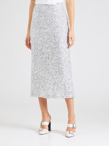 SECOND FEMALE Skirt 'Shimma' in Silver: front