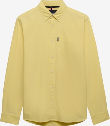 Superdry & Co Overhemd 'Essential' in Geel: voorkant